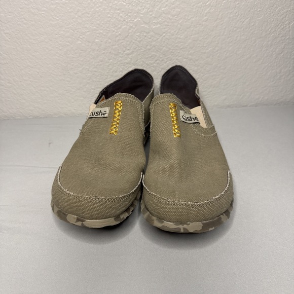 Cushe Slipper Shoes Men's 9 Camo Slip On Canvas Lounge Surf Sneakers Loafers - Picture 3 of 10